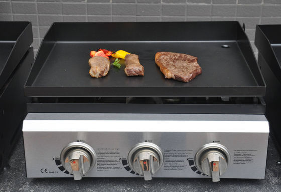 Rookloze Openluchtgrill 500x350mm van het 3 Brander Draagbare Roestvrije staal